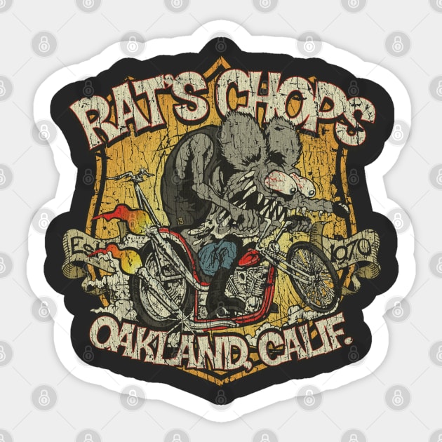 Rat's Chops 1970 Sticker by JCD666